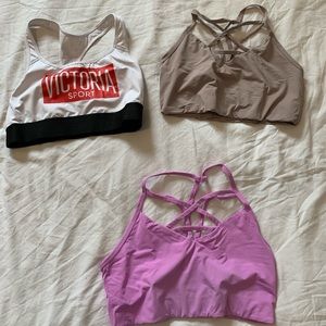 3 VICTORIAS SECRET SPORT BRAS